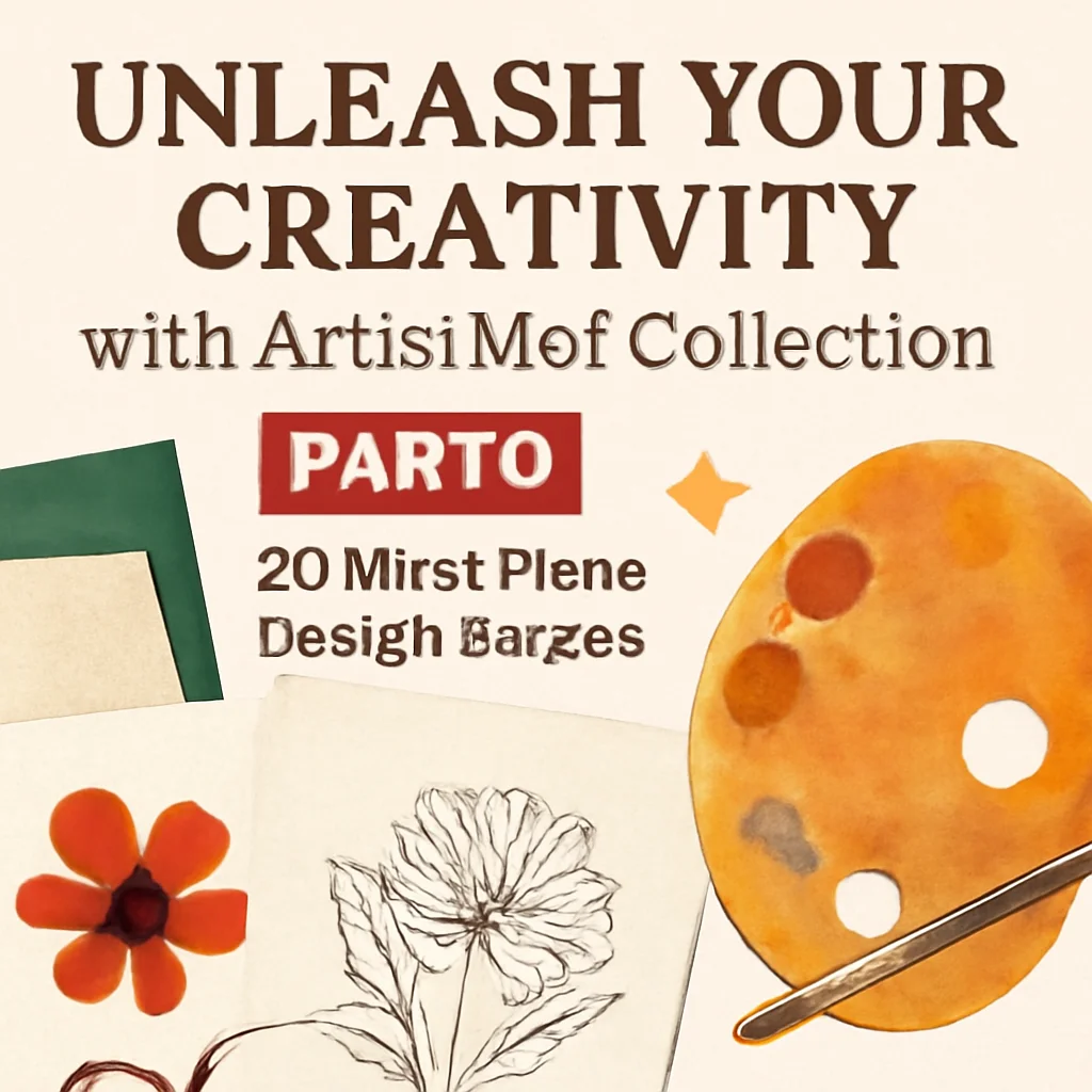 Unleash Your Creativity with ArtistMef Collection Part 9: 20 Must-Have Design Assets 🎨✨