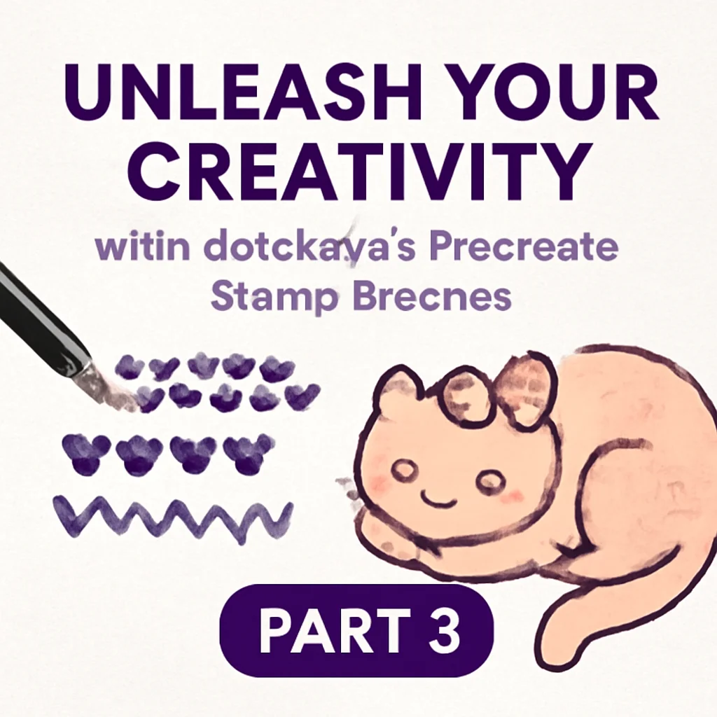Unleash Your Creativity with idelotama’s Procreate Stamp Brushes (Part 3) 🎀🐱🇺🇸