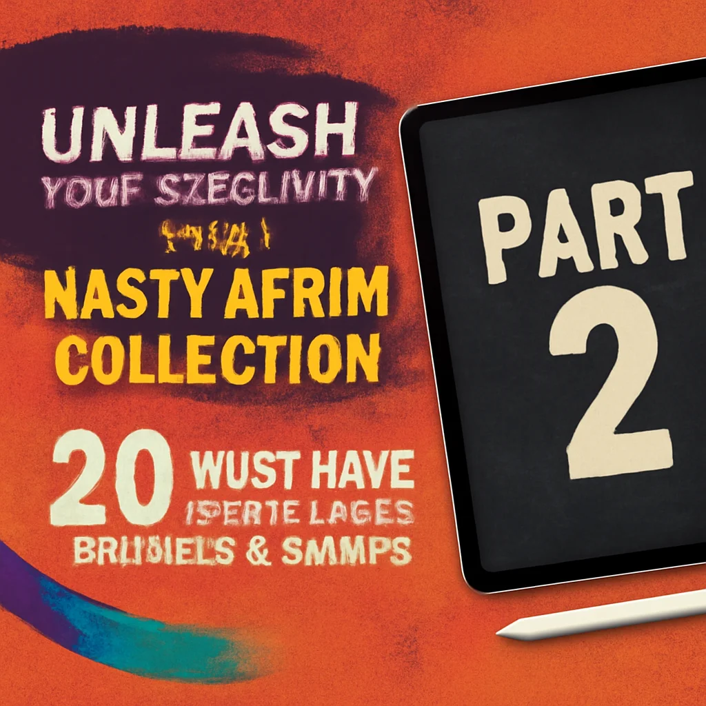 Unleash Your Creativity with nastyafrim Collection Part 2: 20 Must-Have Procreate Brushes & Stamps