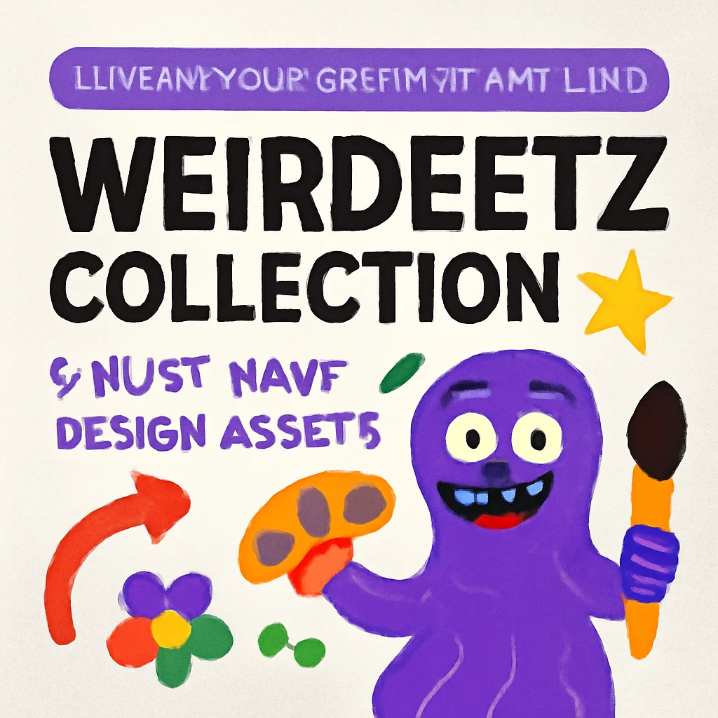 Unleash Your Creativity with the Weirdeetz Collection: 5 Must-Have Design Assets 🎨✨