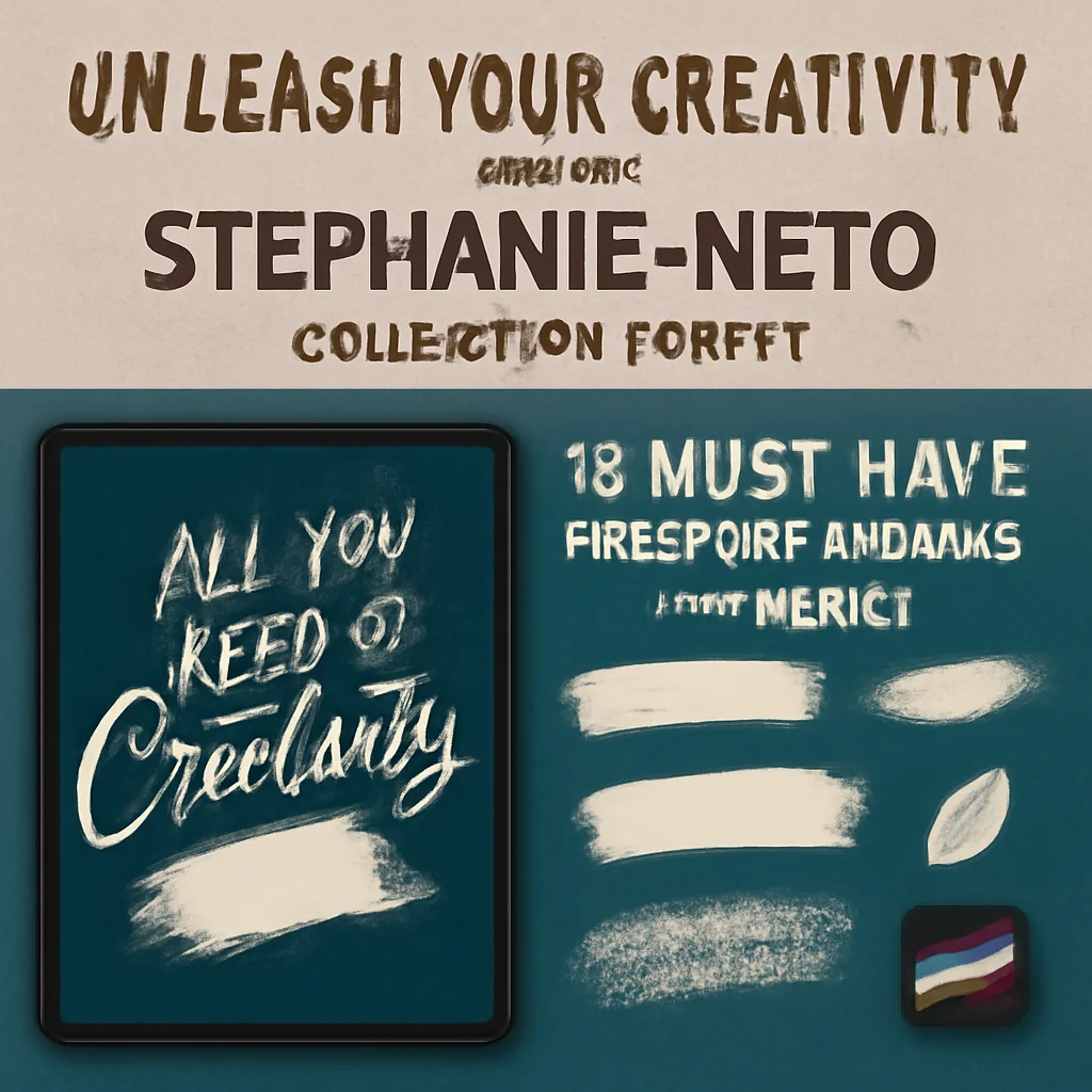 Unleash Your Creativity with the stephanie-neto Collection Part 6: 18 Must-Have Procreate Brushes & Stamps