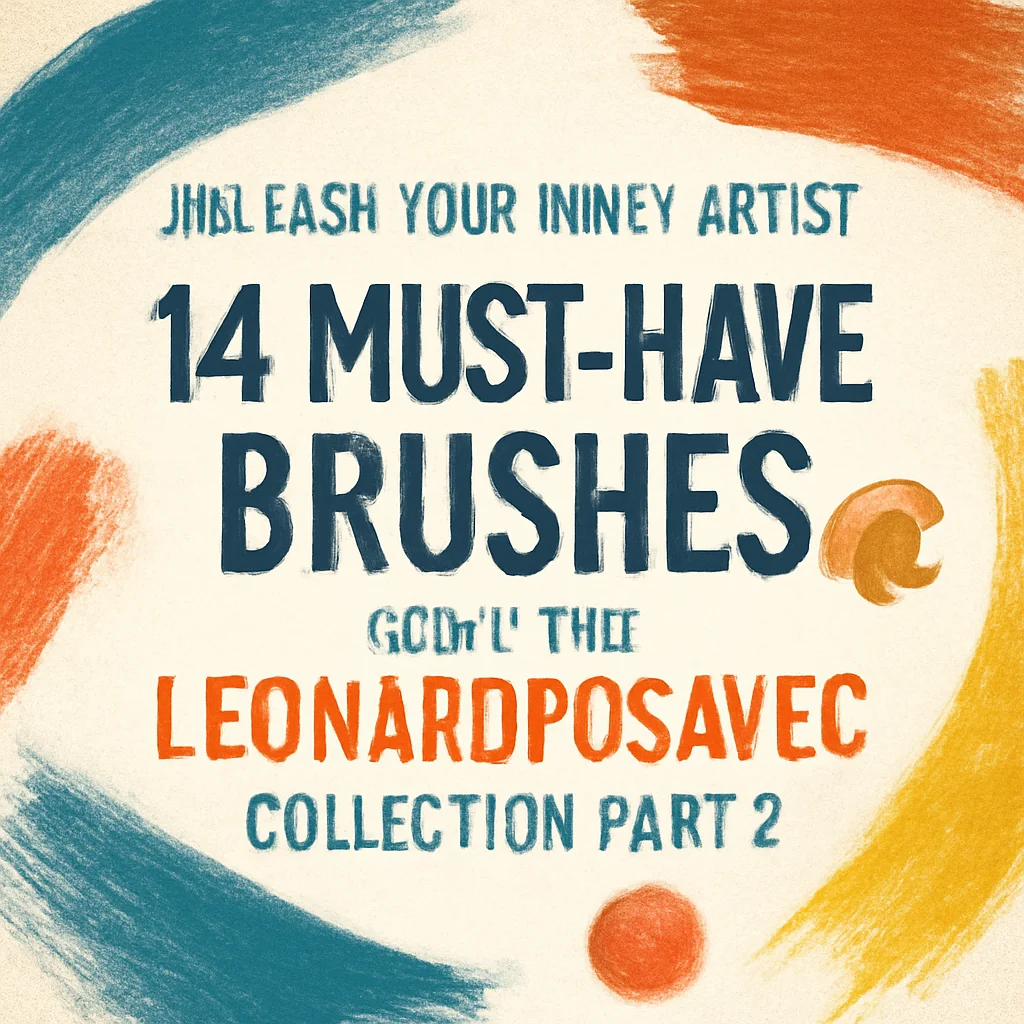 Unleash Your Inner Artist: 14 Must-Have Brushes from the LeonardPosavec Collection Part 2 🎨