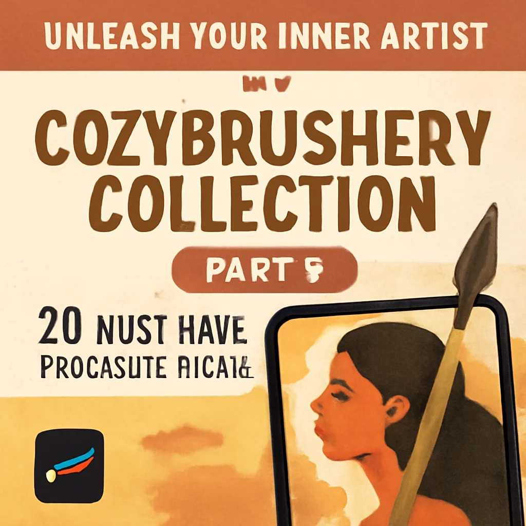 Unleash Your Inner Artist: The Cozybrushery Collection Part 3 (20 Must-Have Procreate Packs)