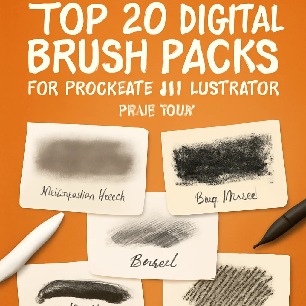 20 Must-Have Digital Assets & Brushes for Winter, Fashion & Abstract Art (Part 170)