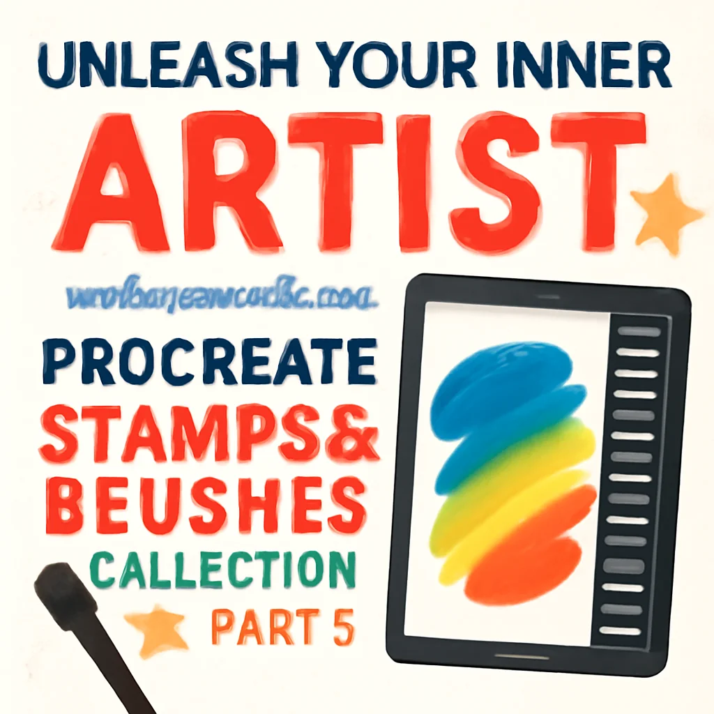 Unleash Your Inner Artist with nastyafrim’s Procreate Stamps & Brushes (Collection Part 3) 🎨✨