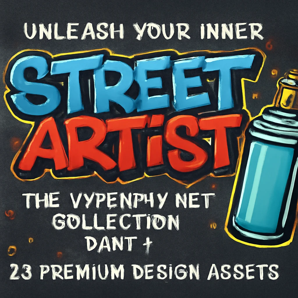Unleash Your Inner Street Artist: The Hyperpix.net Collection Part 1 (20 Premium Design Assets) 🎨✨