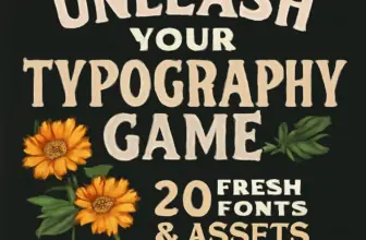 unleash your typography game 20 fresh fonts assets from bru 609