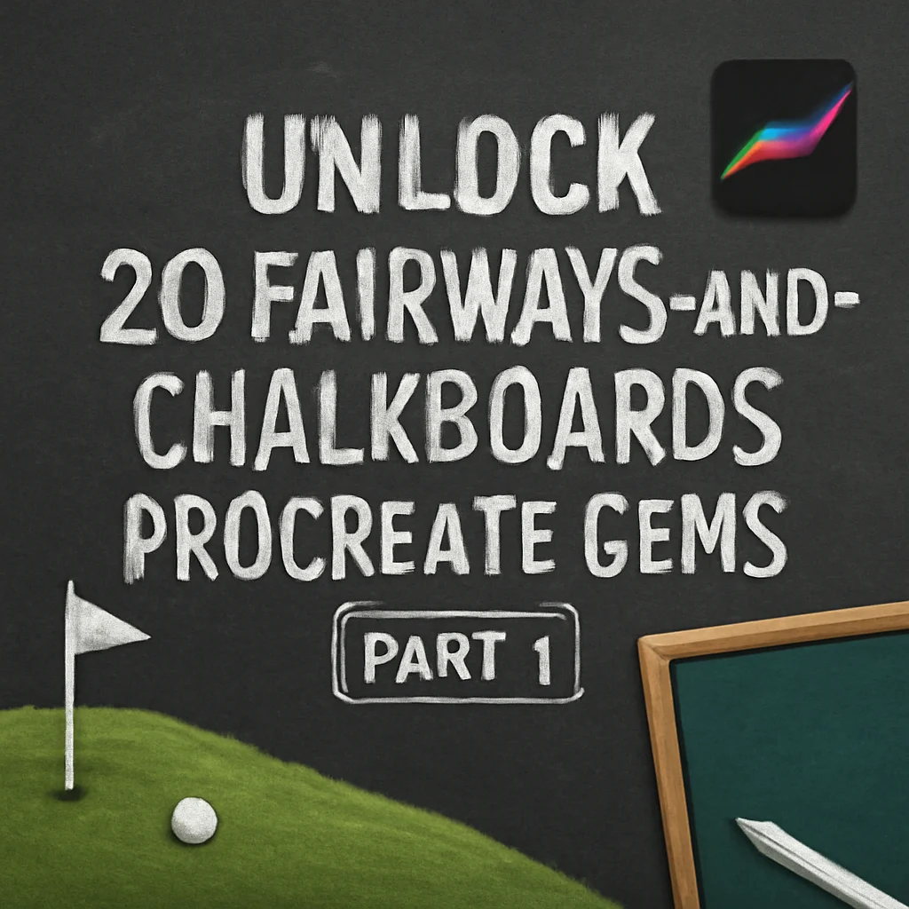 Fairways and Chalkboards Collection Part 2: 9 Must-Have Procreate Palettes & Brushes