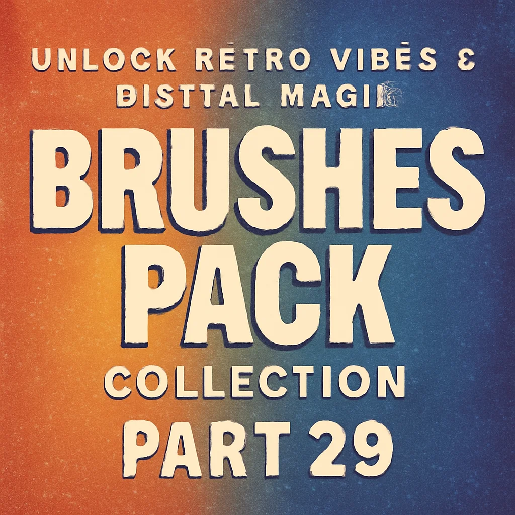 unlock retro vibes digital magic brushespack collection par 555