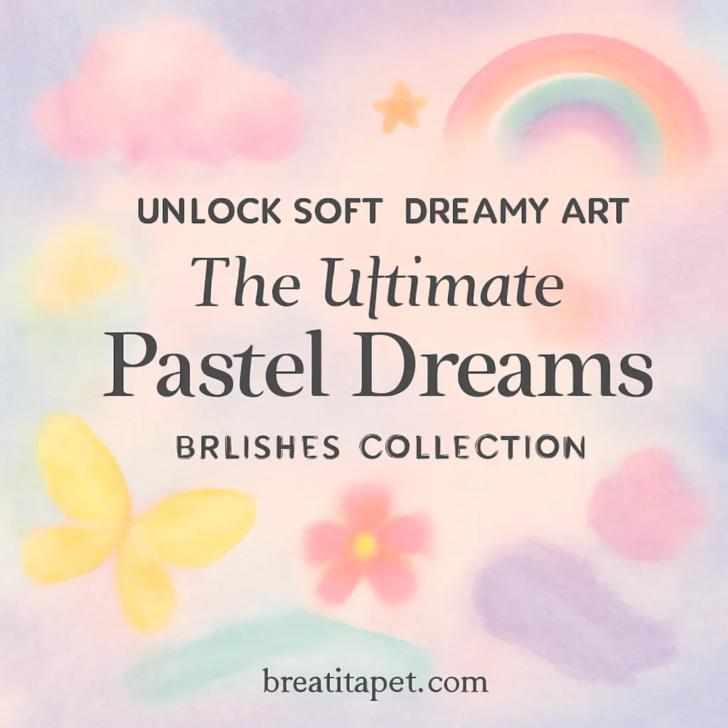 Unlock Soft, Dreamy Art: The Ultimate Pastel Dreams Brushes Collection by brushapes.com