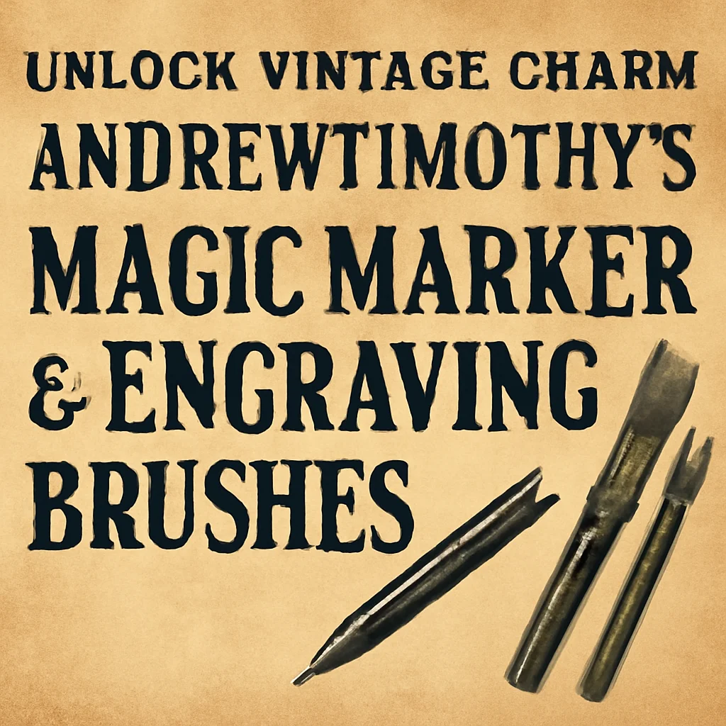 Unlock Vintage Charm: Andrewtimothy’s Magic Marker & Engraving Brushes