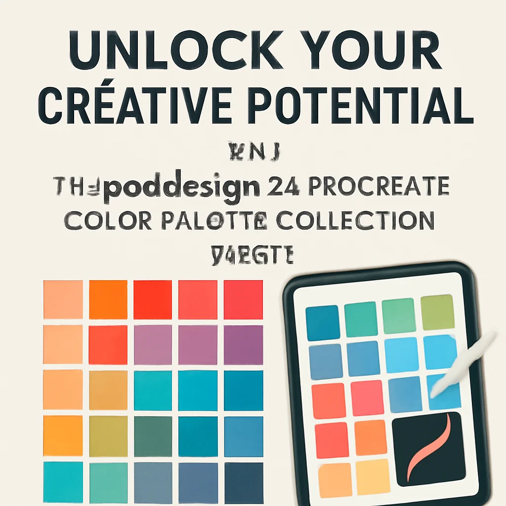 Unlock Your Creative Potential: The poddesign24 Procreate Color Palette Collection Part 1 🎨✨