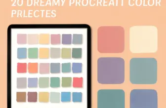 unlock your creativity 20 dreamy procreate color palettes by 975