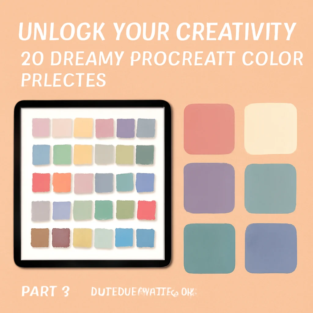 Unlock Your Creativity: 20 Dreamy Procreate Color Palettes by digitalartsupply0 (Part 3)