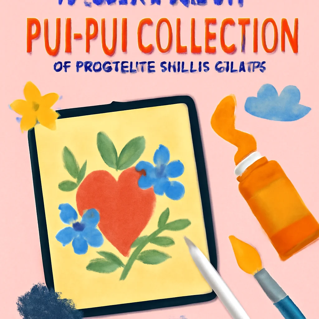 Unlock Your Creativity with the pui-pui Collection of Procreate Brush Stamps 🎨✨