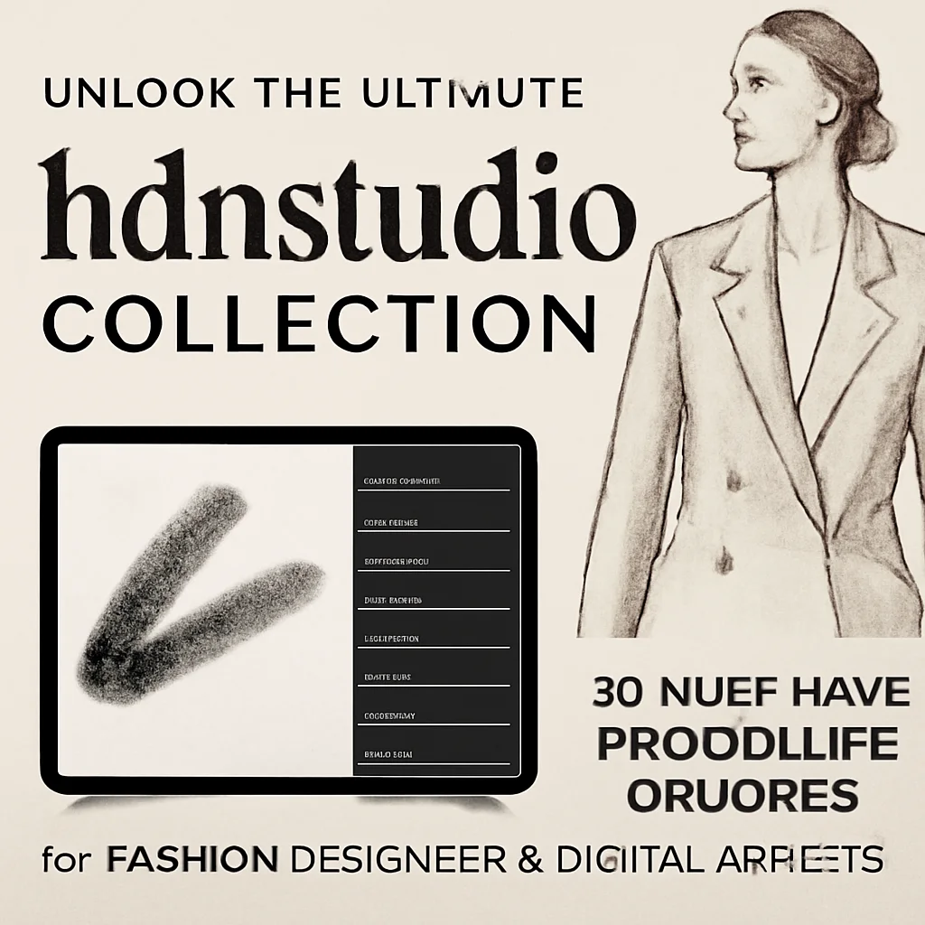 Unlock the Ultimate hydnstudio Collection: 20 Must-Have Procreate Brushes for Fashion Designers & Digital Artists