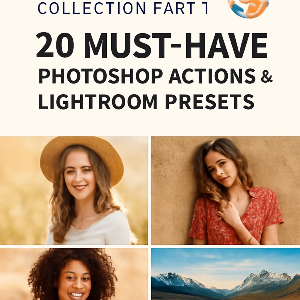 Volusthemes Collection Part 1: 20 Must-Have Photoshop Actions & Lightroom Presets 🎨✨