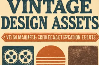 zentrofx vintage design assets retro mockups textures effec 401
