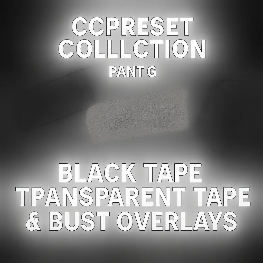 ccpreset 收藏系列 第8期：黑色胶带、透明胶带与灰尘叠加效果 🎨✨