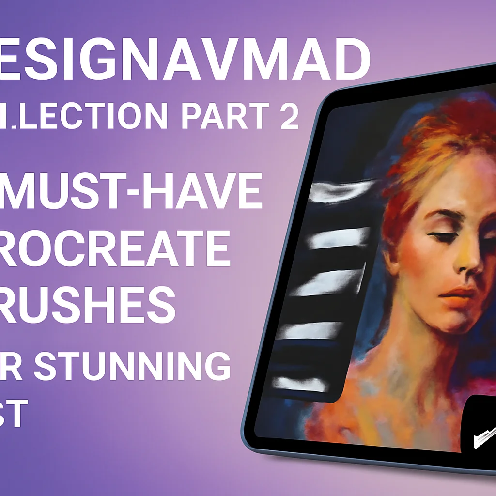 designavmad Collection Part 2: 4 Must-Have Procreate Brushes for Stunning Art 🎨