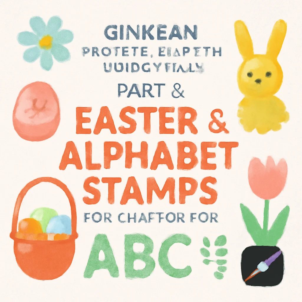 ginkean procreate brush collection part 3 easter alphabet s 1054