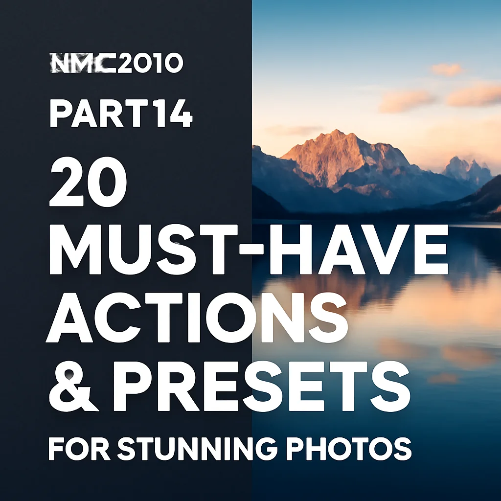 nmc2010 Part 14: 20 Must-Have Actions & Presets for Stunning Photos
