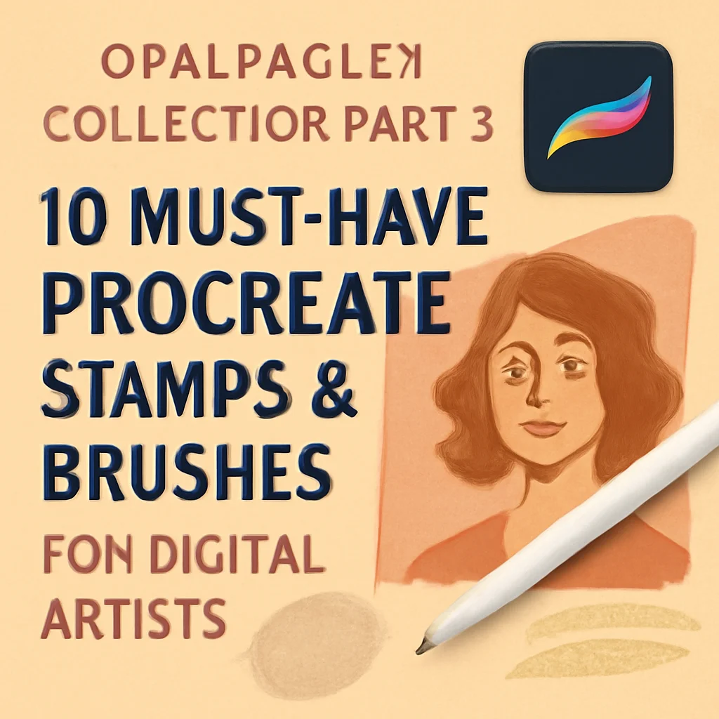 opalyagley Collection Part 5: 10 Must-Have Procreate Stamps & Brushes for Digital Artists 🎨