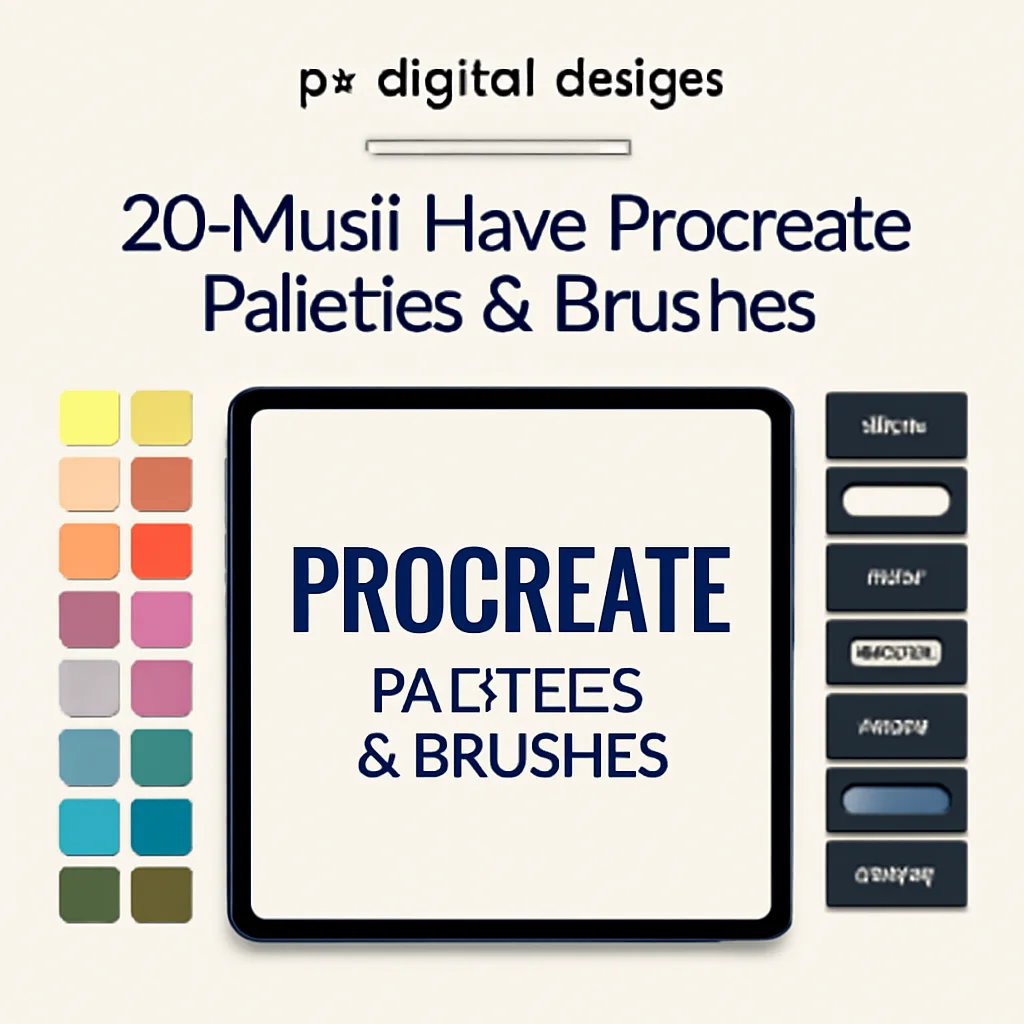 pw-digital-designs Collection Part 5: 20 Must-Have Procreate Palettes & Brushes