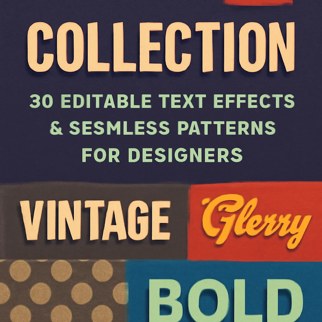 rwgusev collection part 1 20 editable text effects seamless 1442