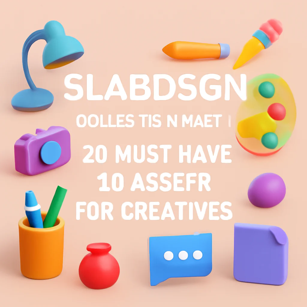 slabdsgn Collection Part 1: 20 Must-Have 3D Assets for Creatives 🎨