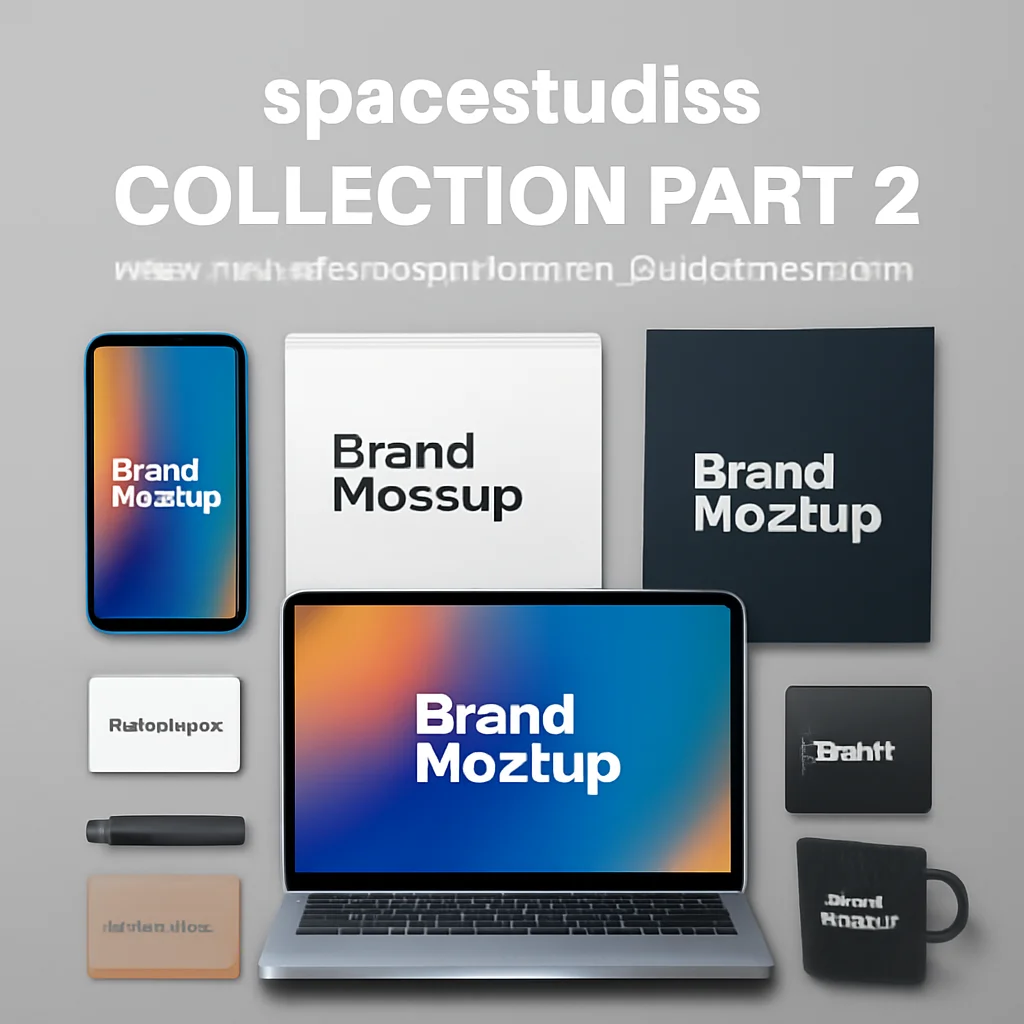 spacestudios 系列 第二部分：20 款高级样机模板，提升你的品牌设计水平 🎨