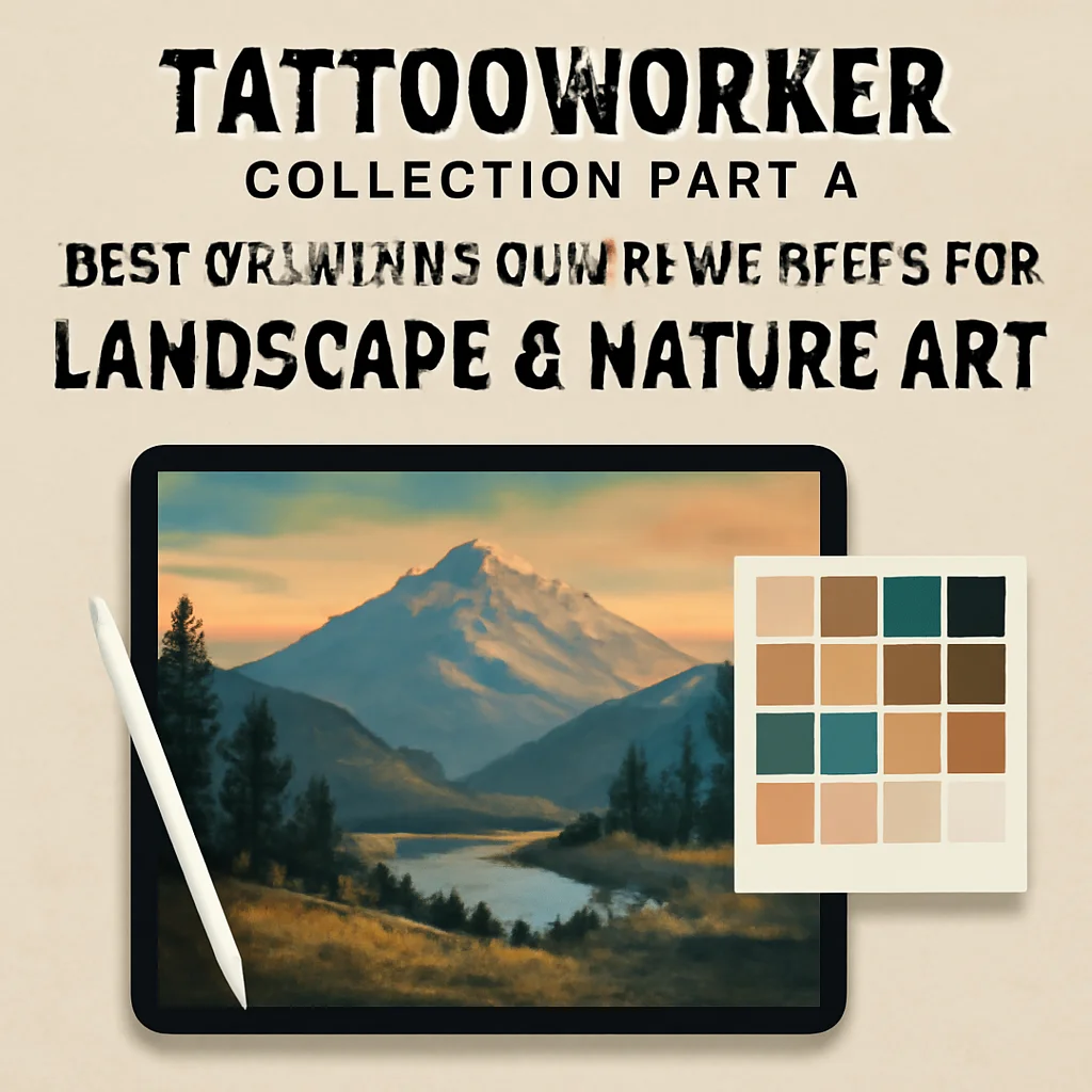 tattooworker Collection Part 4: Best Procreate Color Palettes for Landscape & Nature Art