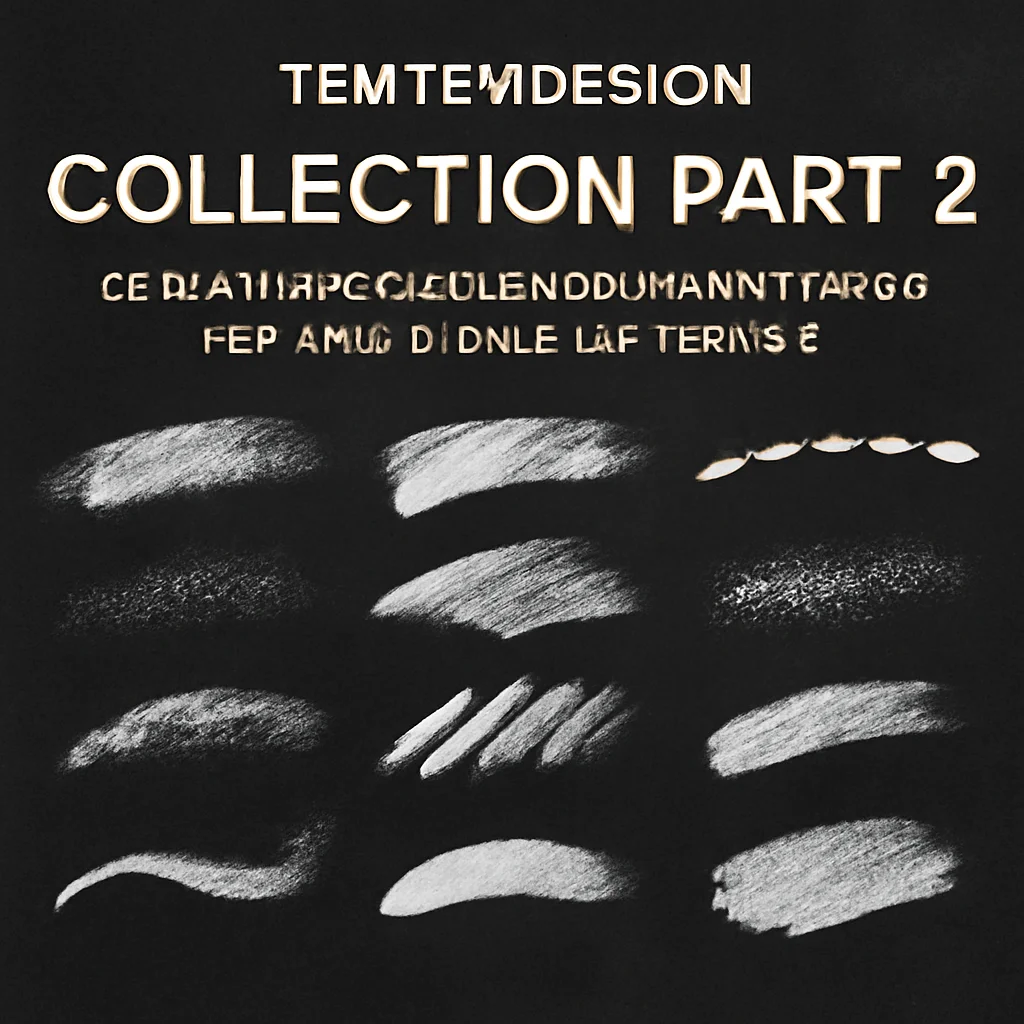 temtemdesign Collection Part 2: 20 Must-Have Procreate Brush Stamps for Your Digital Art Toolkit