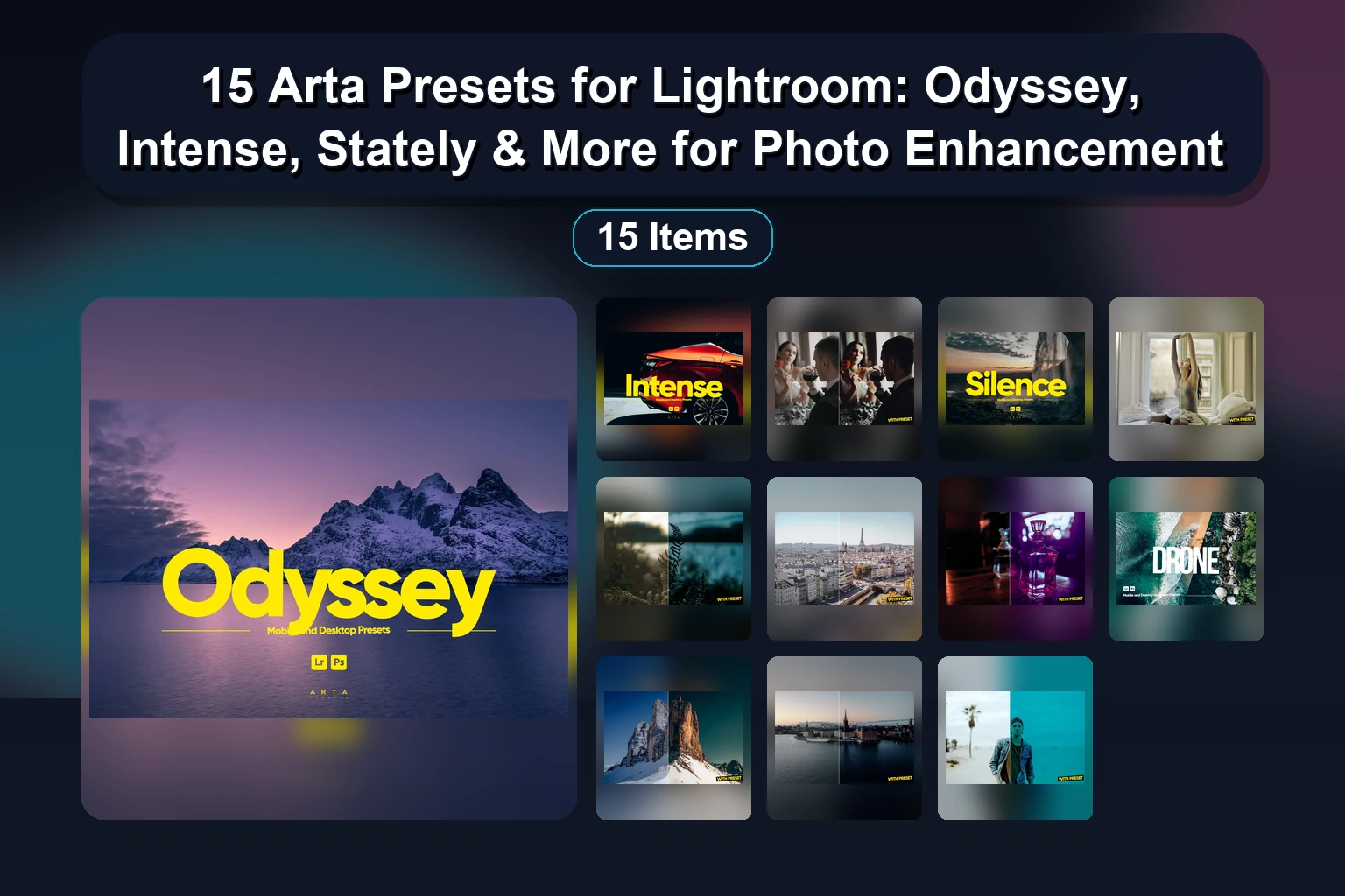 Arta Presets Collection Part 4: Fantasy, Moody, & Professional Lightroom Presets for Every Photographer