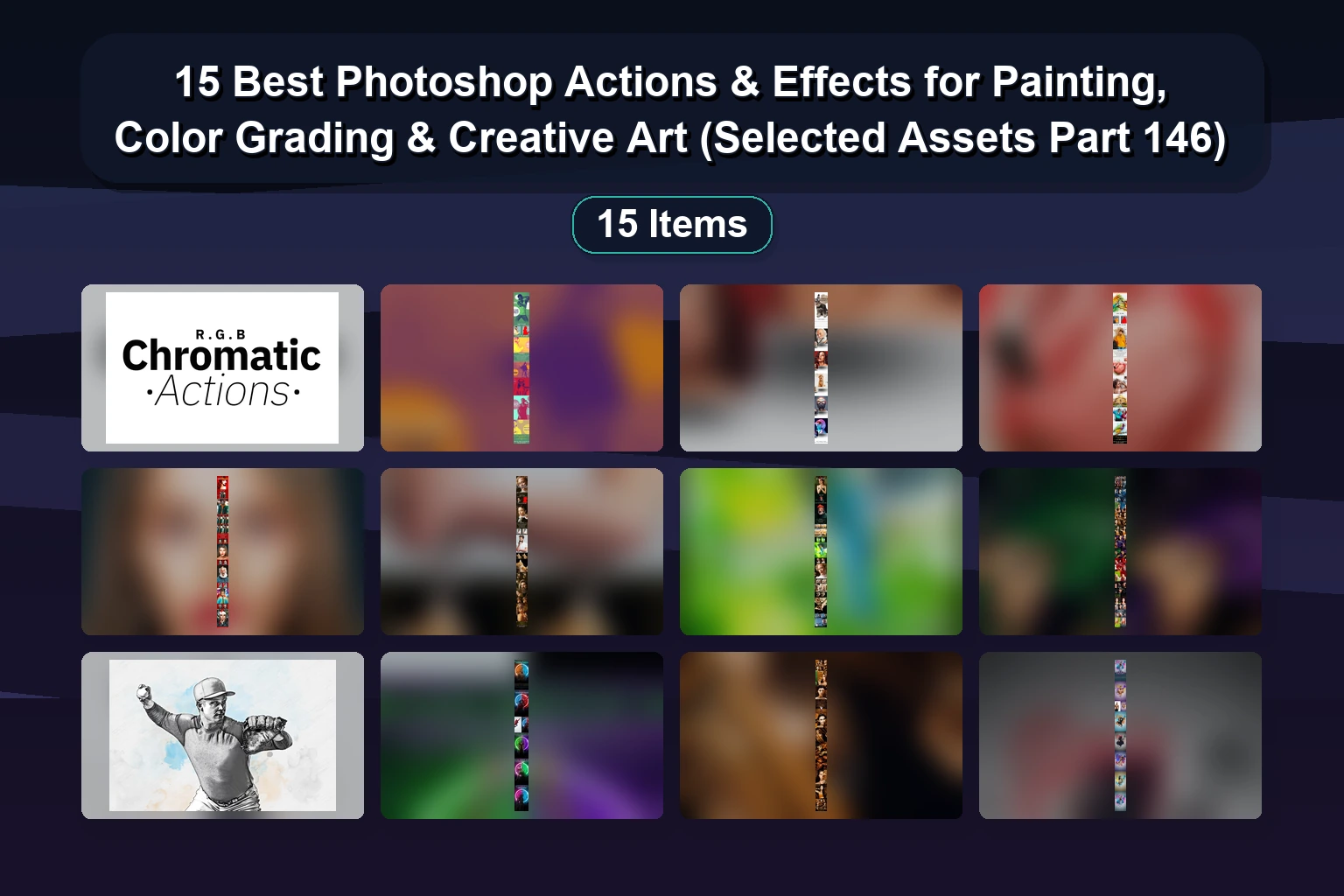 15 Photoshop Actions & Mockups: Men’s T-Shirt, GIF Animation, Sketch & Comic Effects