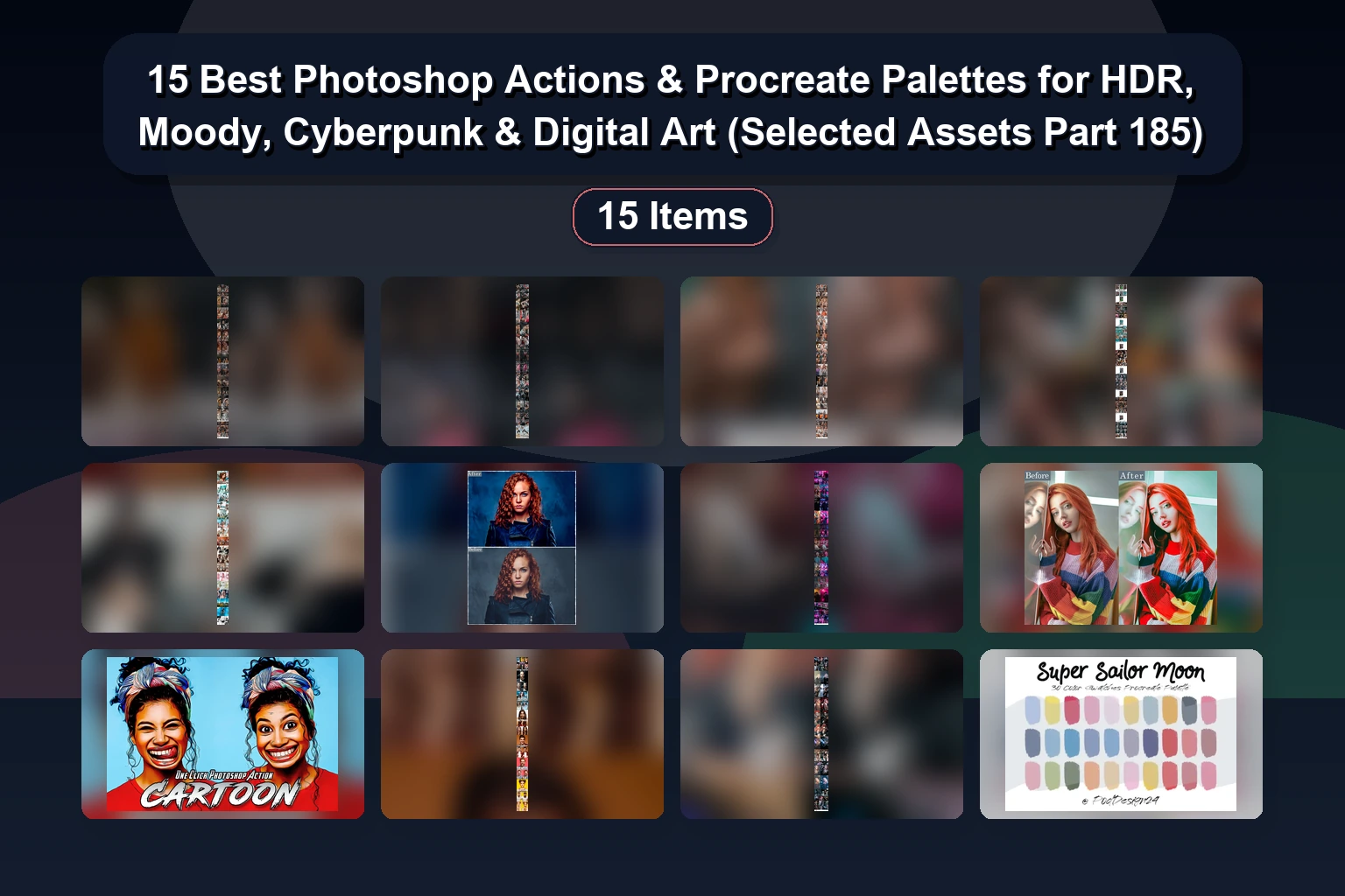 42 Real Estate, Food & Portrait Photoshop Actions & LUTs Bundle | Selected Assets Part 184