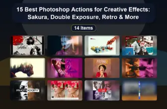 15 Best Photoshop Actions for Creative Effects: Sakura, Double Exposure, Retro & More