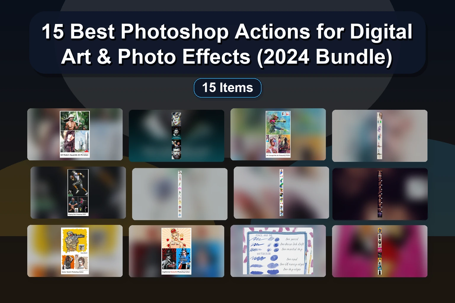15 Best Photoshop Actions for Digital Art & Photo Effects (2024 Bundle) 15 Best Photoshop Actions for Digital Art Photo Effects 202 collage 15d23139 1781859821