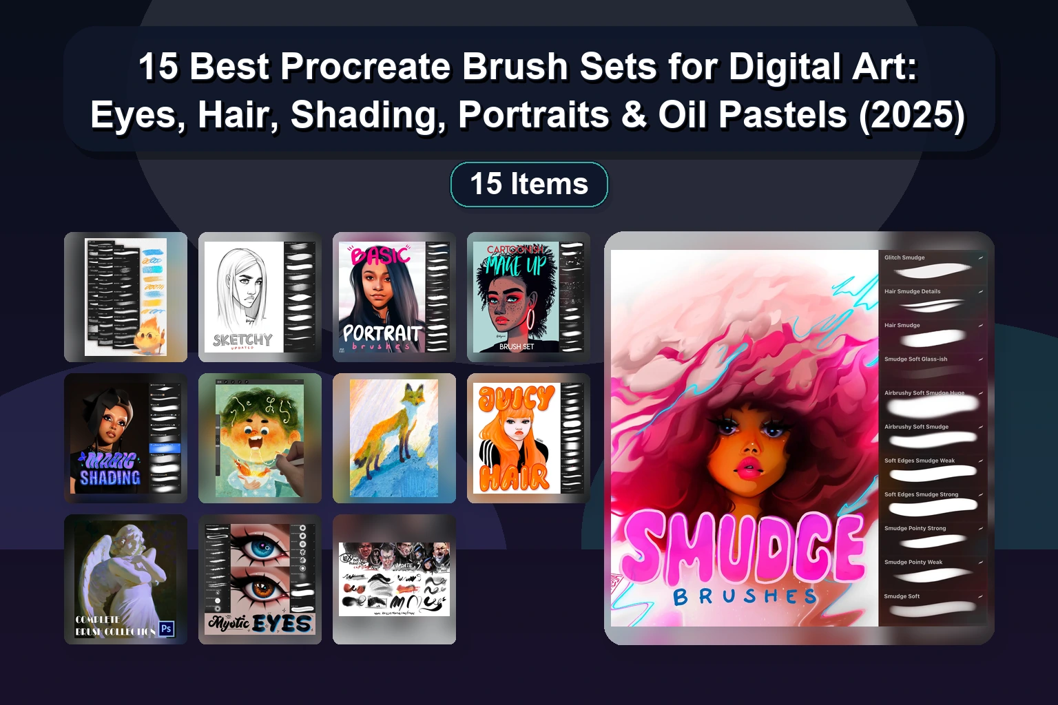 Best Digital Art Brush Collections for Procreate & Photoshop | Anime, Watercolor & Effects