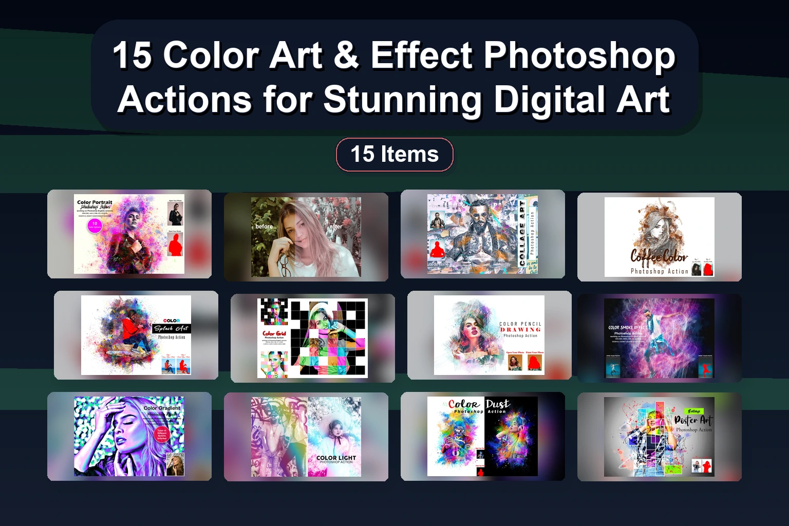 15 Color Art & Effect Photoshop Actions for Stunning Digital Art 15 Color Art Effect Photoshop Actions for Stunning Digital collage 2f78cc25 1781864595