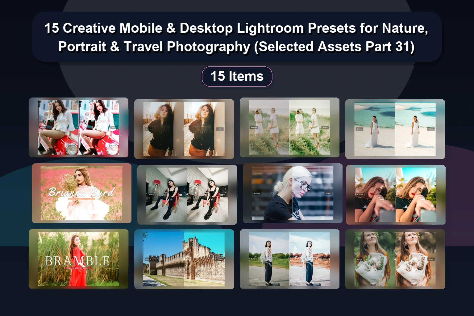 25 Fresh Lightroom Presets for Mobile & Desktop | Selected Assets Part 29
