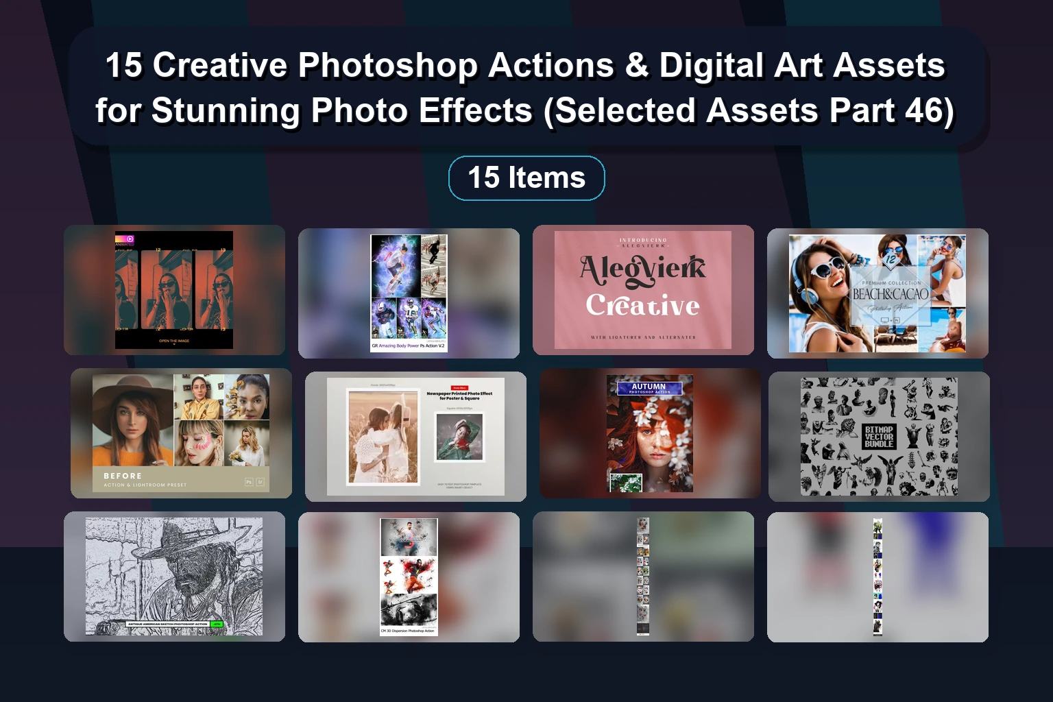 15 Creative Photoshop Actions & Digital Art Assets for Stunning Photo Effects (Selected Assets Part 46) 1 15 Creative Photoshop Actions & Digital Art Assets for Stunning Photo Effects (Selected Assets Part 46) 15 Creative Photoshop Actions Digital Art Assets for Stunni collage fab9fac8 1781859921