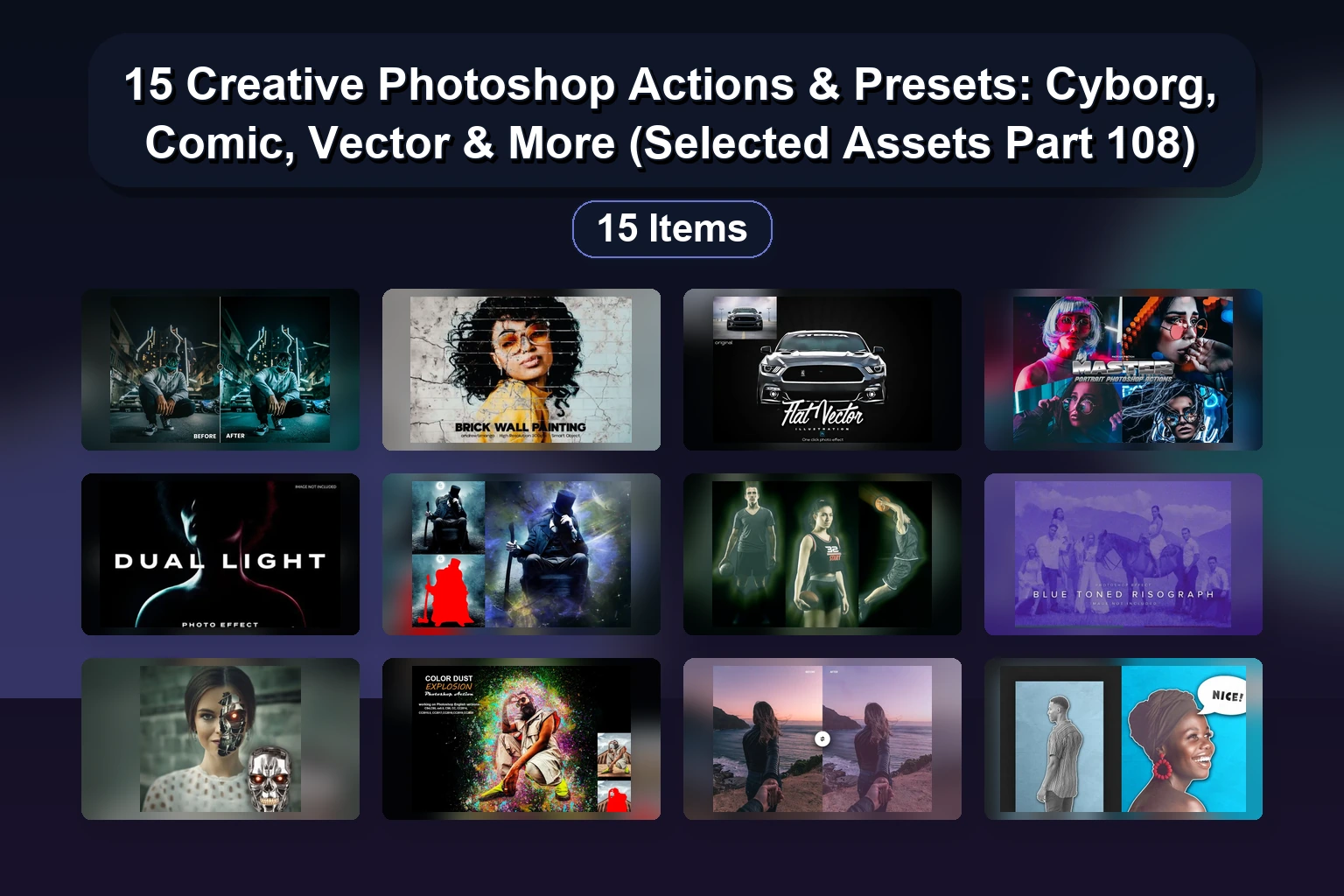 15 Dynamic Photoshop Actions & Photo Effects for Vintage, HDR, Artistic & Creative Edits