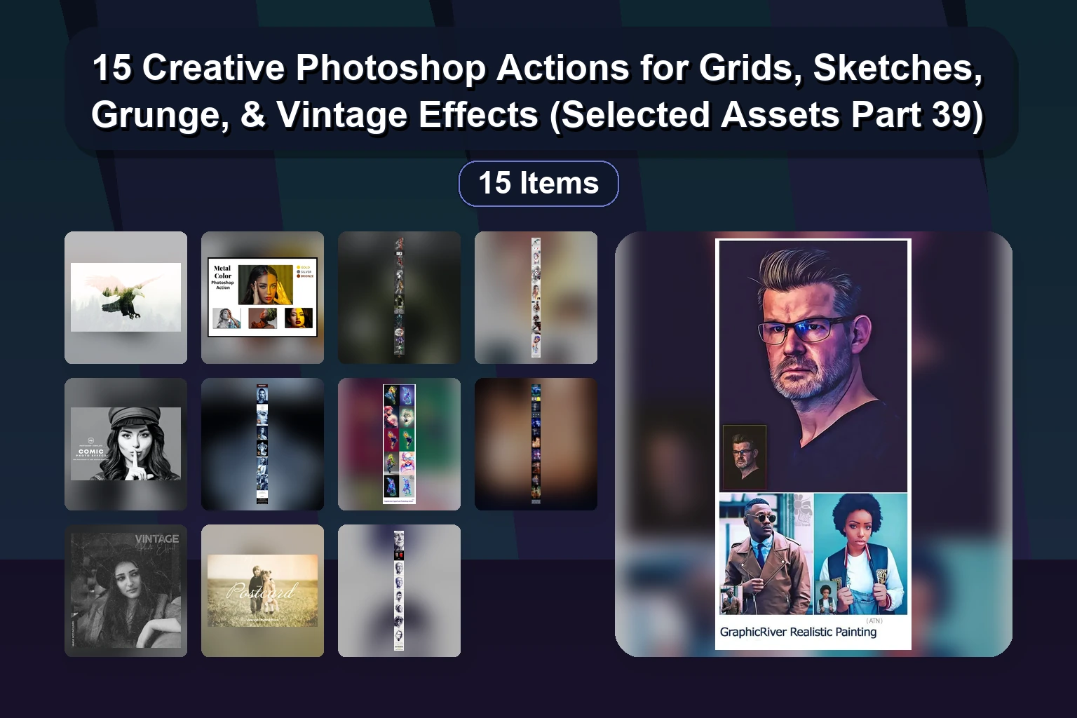 Awesome Photoshop Actions Bundle for Stunning Photo Effects & Digital Art (Part 38)