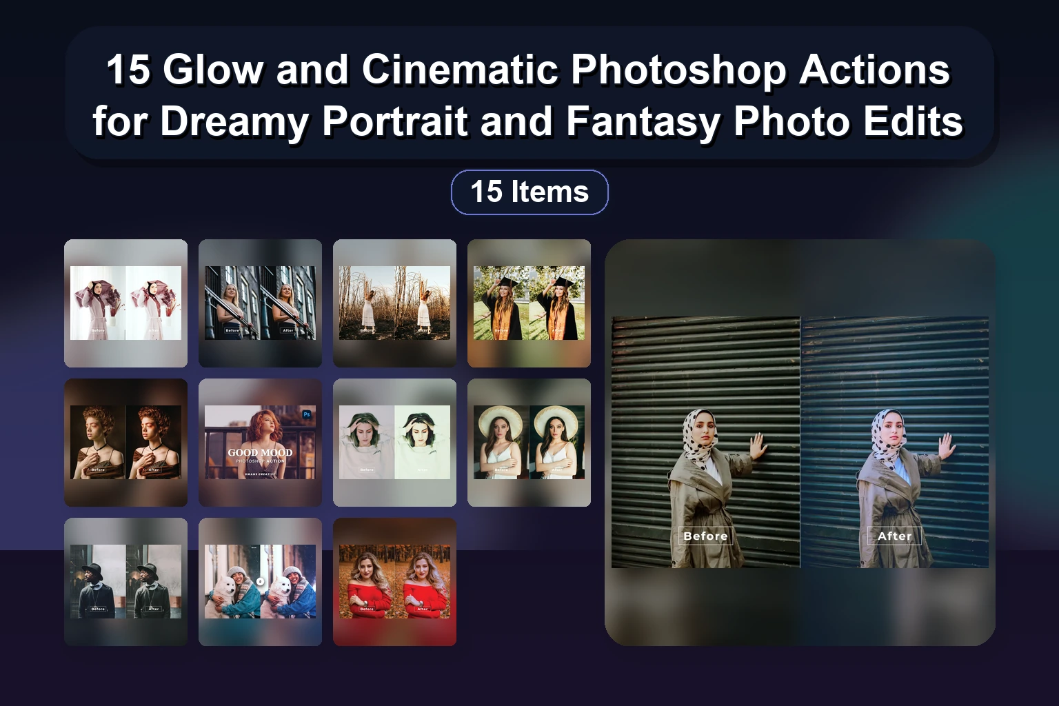 15 Best Photoshop Actions & Fonts for Digital Art, Portraits & Creative Effects (Selected Assets Part 79)