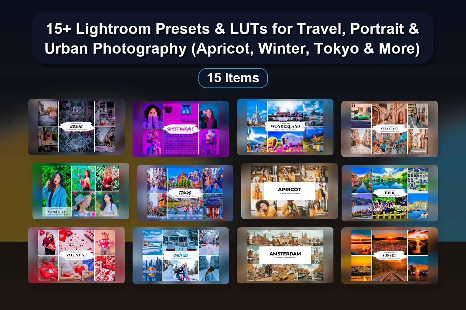 15 Fashion, Family & Landscape Lightroom Presets: Selected Assets Part 40
