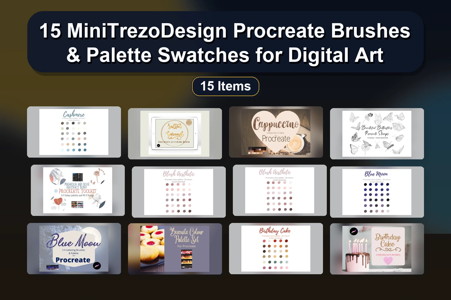 MixPixBox Photoshop Brushes Bundle: Bokeh, Lens Flare, Sun Rays, Smoke & Ribbon Effects