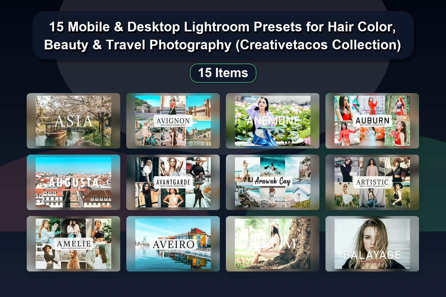 15 Lightroom Preset Packs for Film, Real Estate, Food, & Creative Photography (Selected Assets Part 66)