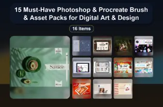 15 Must-Have Photoshop & Procreate Brush & Asset Packs for Digital Art & Design