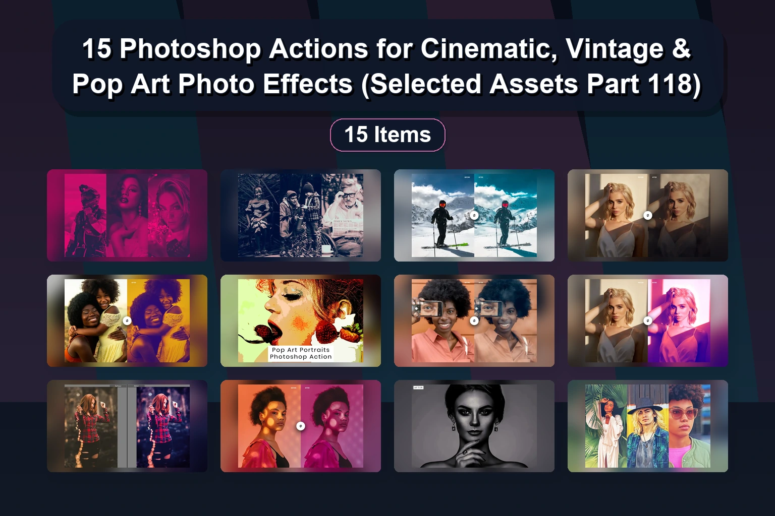 Wanderlust, Waves & Creative Presets: 15 Photoshop Actions & Lightroom Presets for Stunning Edits (Selected Assets Part 119)